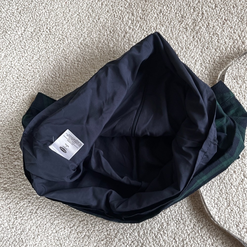 Old Navy Black and Green Plaid chunky retro preppy Mini Skirt 8 - Picture 7 of 7
